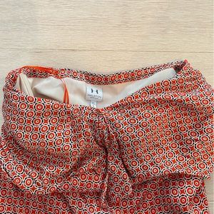 Halston Heritage silk strapless mini dress in size 6